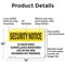 Signmission 24 Hour Video Surveillance OSHA Security Notice Sign, Aluminum, 14in W x 10in L, 2PK OS-2PACK-SN-A-1014-L-11499 - alternate 3